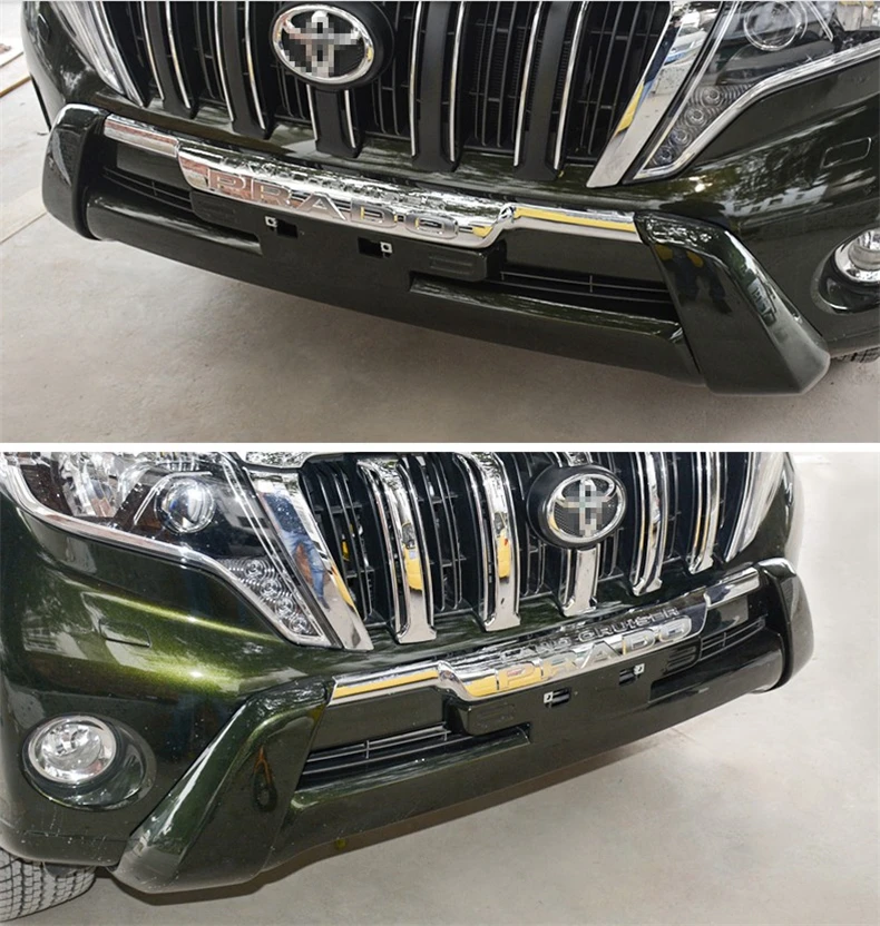 Защита переднего бампера для автомобиля для Toyota LAND CRUISER PRADO FJ150 бампер высокого качества авто аксессуары