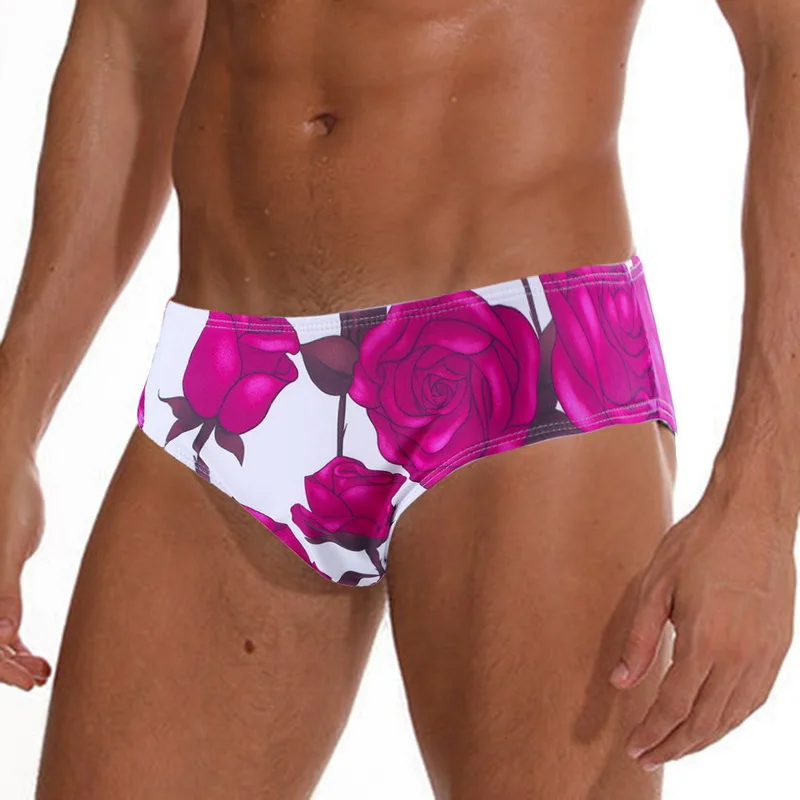 Нижнее белье для мужчин купальный костюм бикини мужские трусы с цветочным