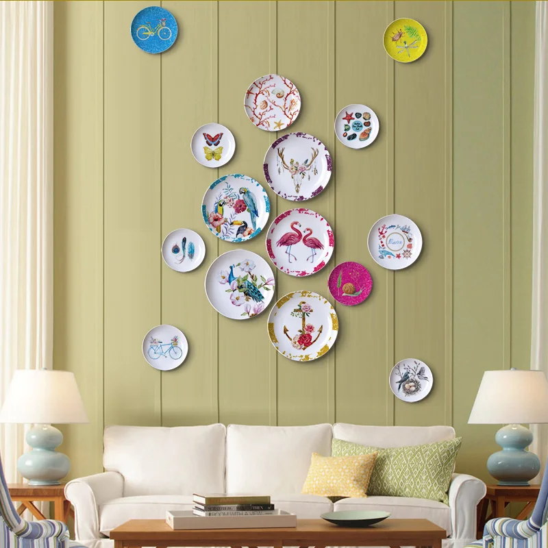 American Country Ceramic Decorative Plate Living Room Decoration