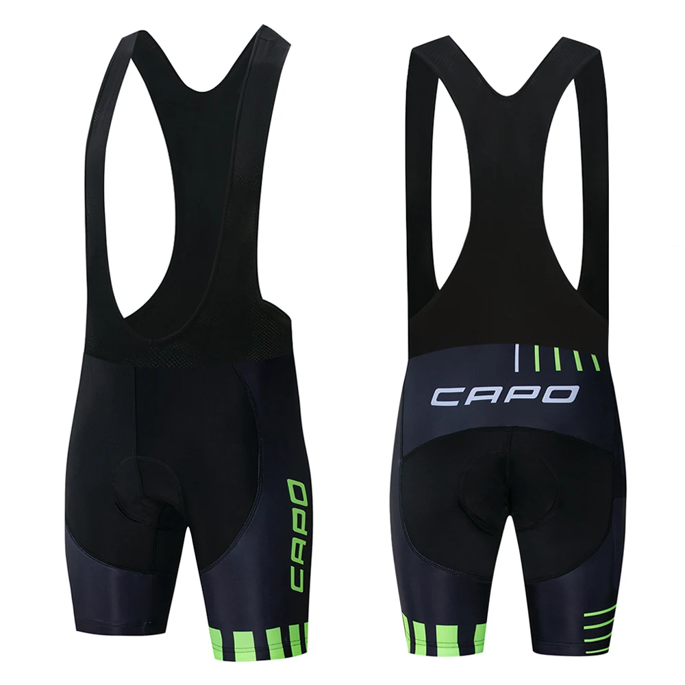 CAPO Pro Team Новые велосипедные 9D гелевые накладки нагрудник шорты MTB быстросохнущие дышащие мягкие спортивные велосипедная одежда из лайкры