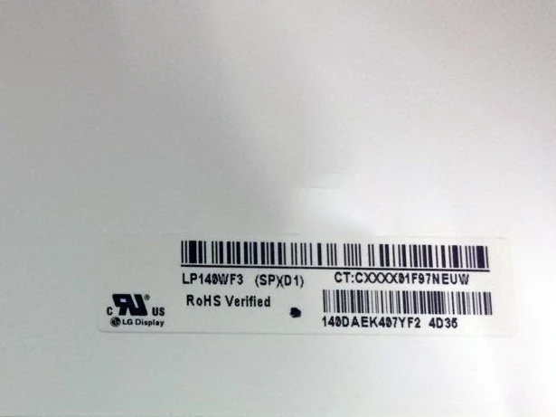 LP140WF3 SPD1 для LG Matrix 72% NTSC ips дисплей 14," светодиодный ЖК-экран матовый 30Pin FHD 1920X1080 LP140WF3(SP)(D1) панель