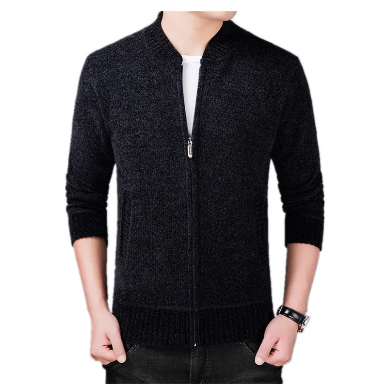 

Long Sleeve Men'S Sweaters Cardigan Winter Clothes 2020 Knitted Korea Style Casual Standard Designer Knit