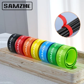 

SAMZHE Nylon Cable Ties Winder Ethernet Earphone Mouse Cellphone Cable Cord Ties Reusable Fastening Wire Organizer Ties