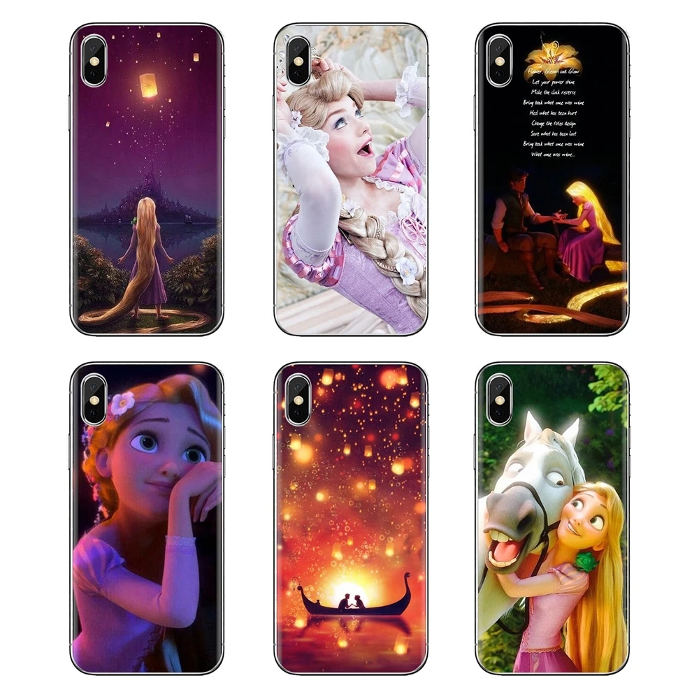 

For Xiaomi Mi6 Mi 6 A1 Max Mix 2 5X 6X Redmi Note 5 5A 4X 4A A4 4 3 Plus Pro Tangled Flynn and Rapunzel Silicone Phone Cover Bag