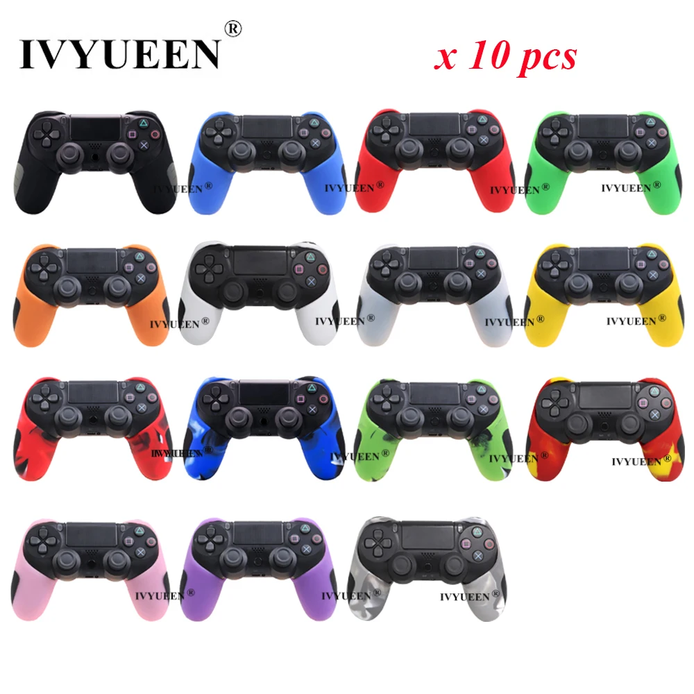 Чехол IVYUEEN для контроллера Sony Playstation 4 PS4 Pro Slim мягкий силиконовый гелевый
