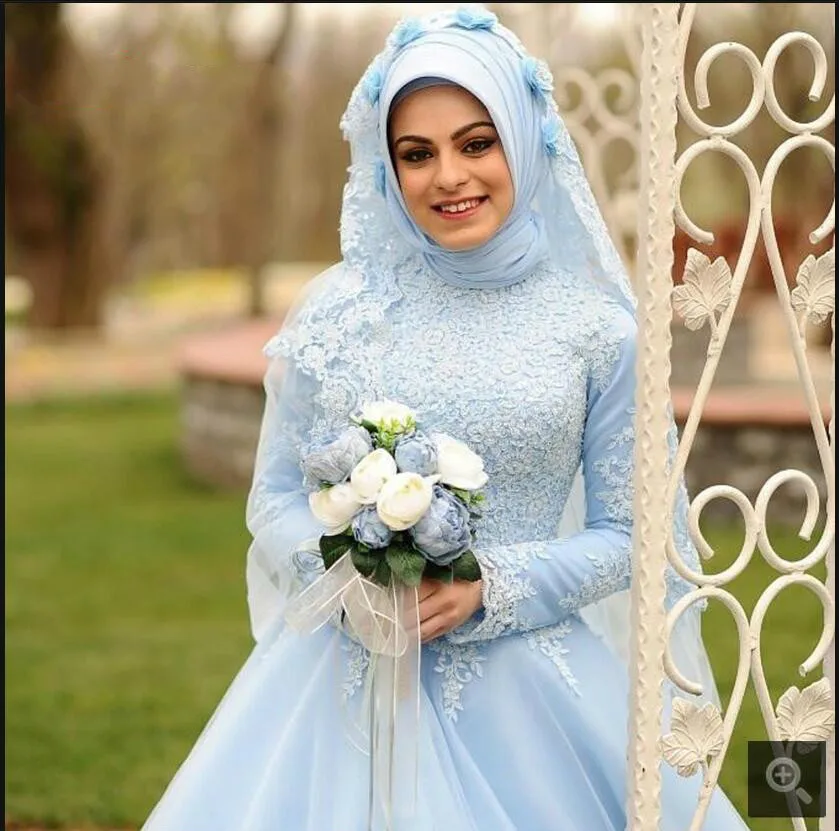 Robe De Soiree, арабское мусульманское свадебное платье с длинным рукавом и высоким вырезом,, бальное платье для женщин, платье с вуалью и шарфом