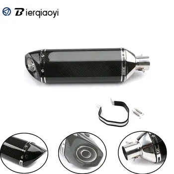 

51mm Universal For Yamaha/Honda Motorcycle Akrapovic Exhaust Modified Muffler Pipe Scooter Pit Bike Dirt Motocross Muffler Pipe