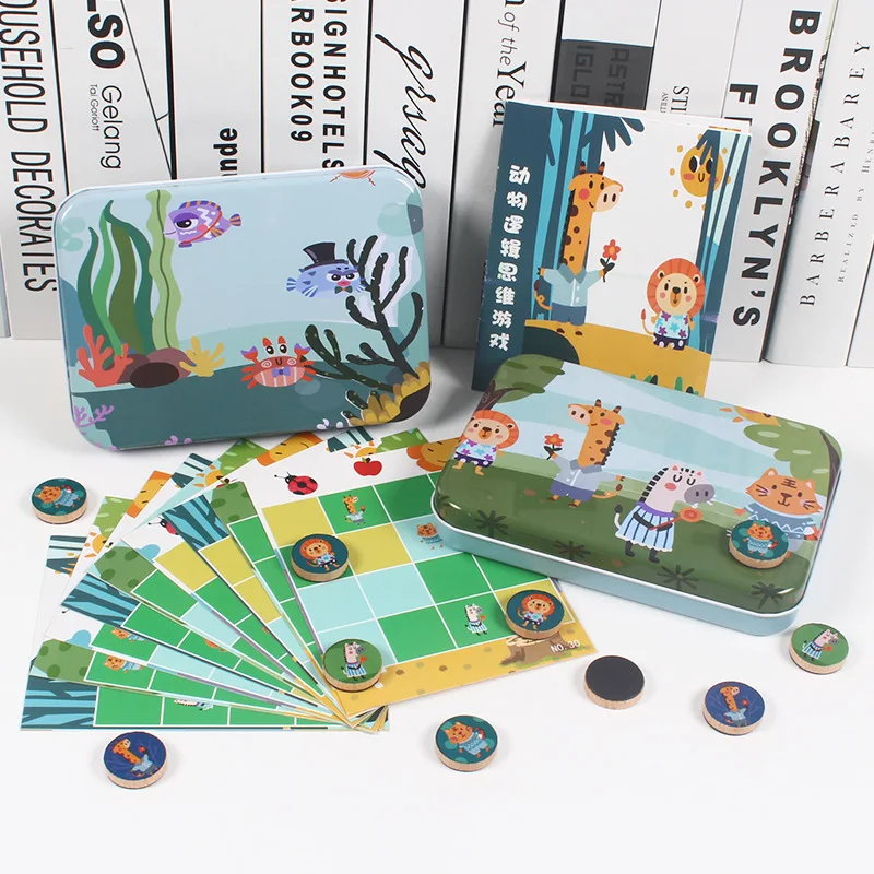 

Logical Thinking Training Early Childhood Children Sixteen Grids Toy Small Migratory Birds Educational Board Game Magnetic Sudok