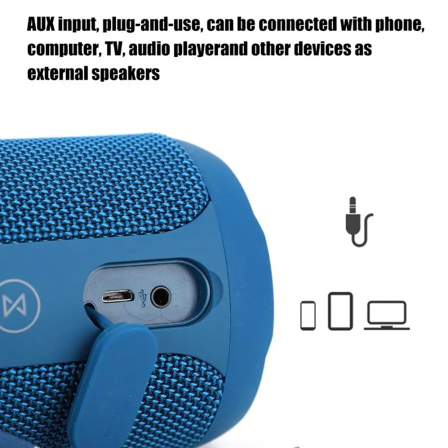 20 Вт REMAX RB-M28 портативный IPX6 Водонепроницаемый Открытый автомобильный Bluetooth динамик 4,2 с шнурком динамик сабвуфер