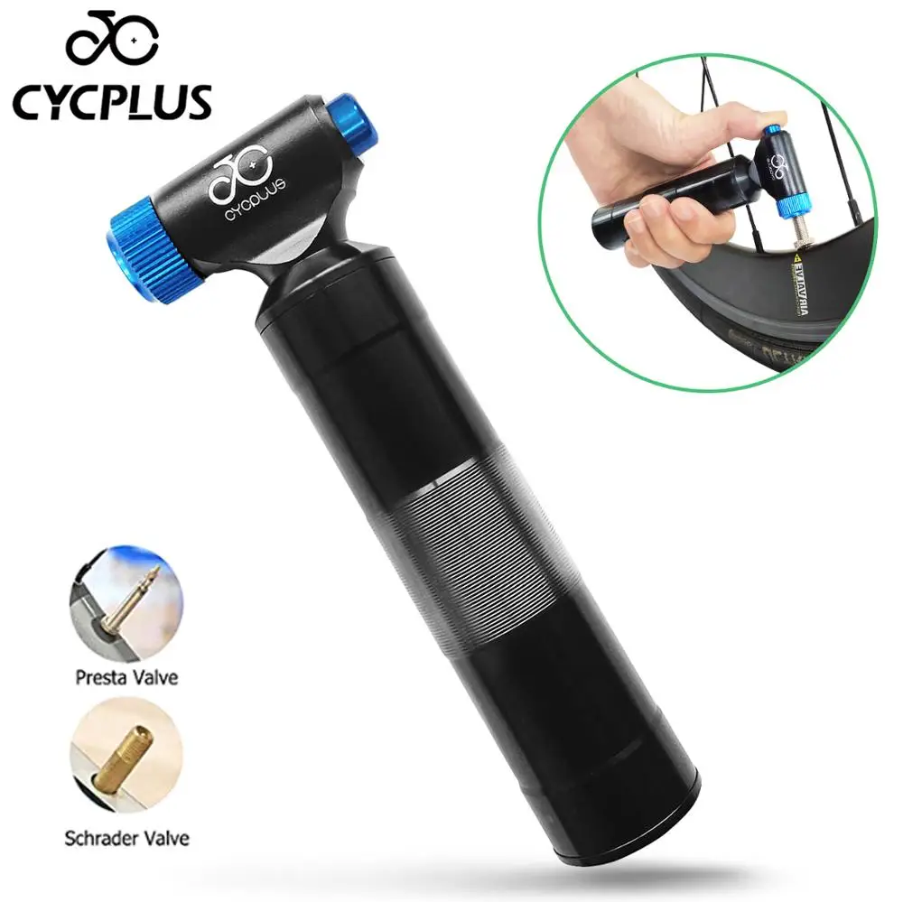Велосипедный воздушный насос CYCPLUS co2 с картриджем Адаптерная трубка ручной