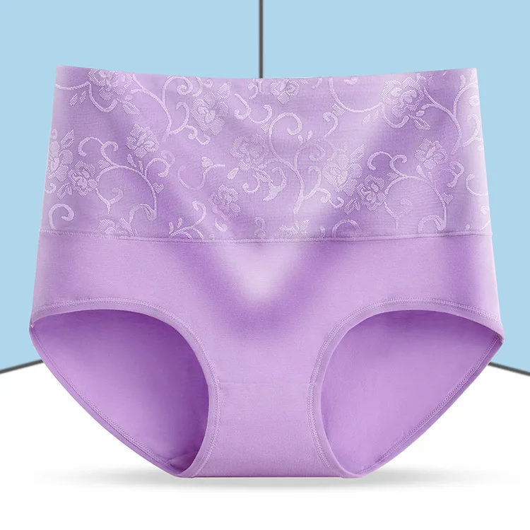 3Pcs/Lot Panties for Women Abdomen Underwear Cotton High Waist Seamless  Shapewear Female Postpartum Recovery Print Briefs Girls