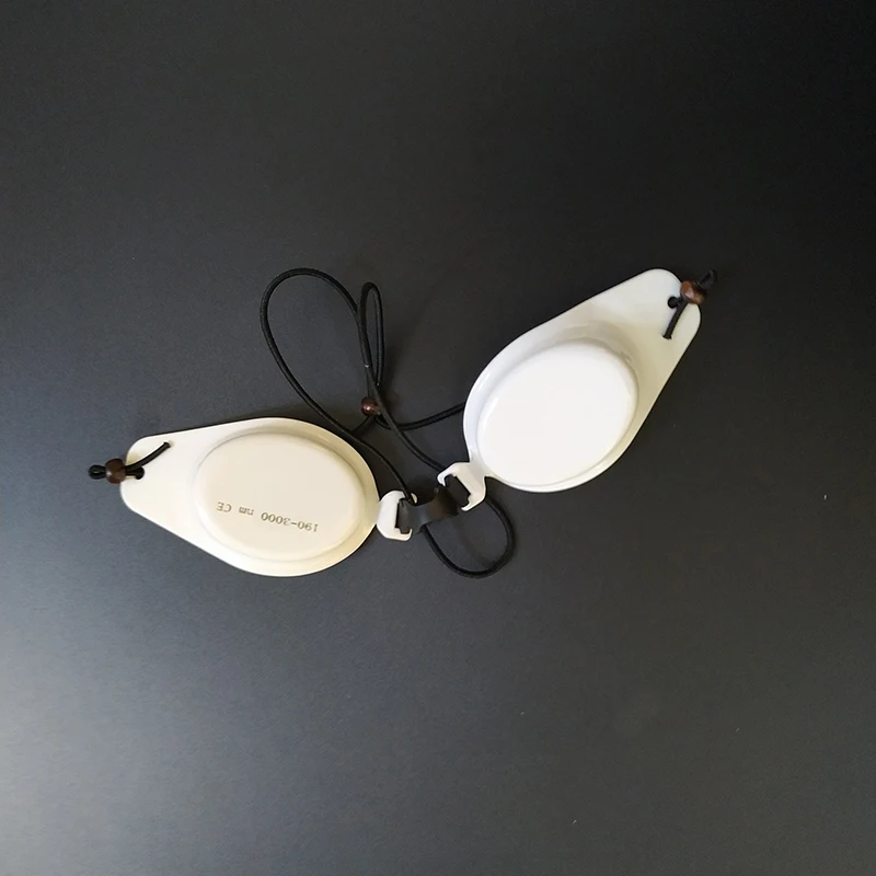 Laser Safety Goggles for 190-3000nm CE Ceramic White and Metal Material Cleaning Cloth and Plastic Case Laser Glasses