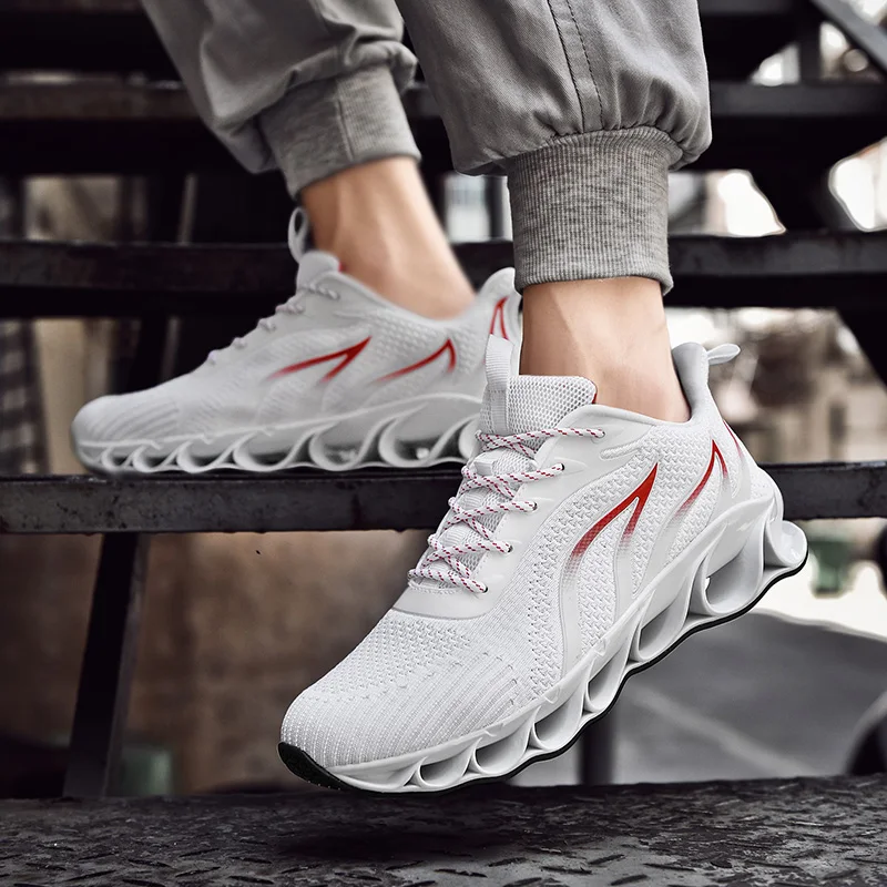 Najtaniej New Arrival męskie buty 2019 buty do biegania dla mężczyzn dorosłych buty męskie oczek buty do chodzenia mężczyzn ostrza komfort trampki mężczyźni mody