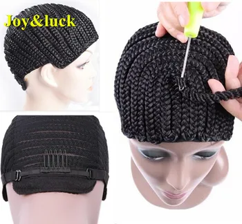 

Joy&luck 1pc Top Quality Super Elastic Black Color Cornrow Cap For Weave Crochet Braid Wig Caps Making Wigs Weaving Braid Cap