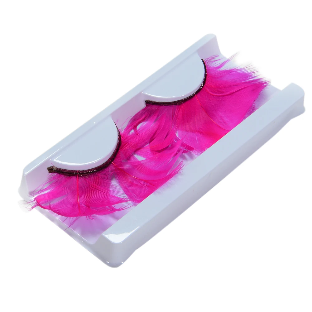 

Colorful Feather False Eyelashes for Party Fancy Ball Halloween Costume Makeup (1 Pair)