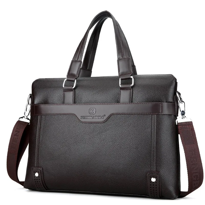 

New Style Handbag Men's Genuine Leather Cross Shoulder Casual Men Bag Soft Leather Briefcase Business Men's Large Bag