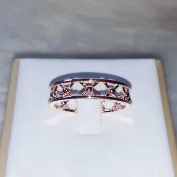 

Fashion X-shaped Hollow Out Zircon Ladies Ring Elegant Simple Ladies Jewelry Manufacturer Wholesale