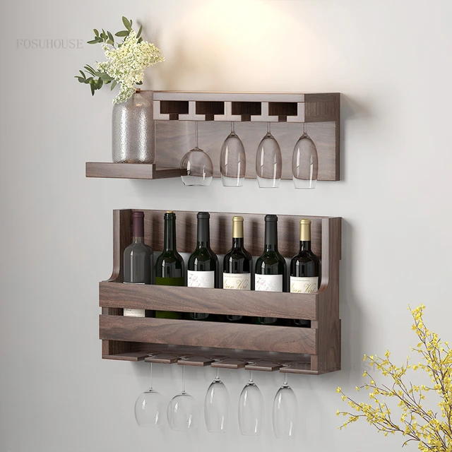 Wooden Wall Mounted Wine Racks