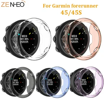 

For Garmin forerunner 45 45S TPU protector Case replacement Accessories For Garmin forerunner 45 45S Protective soft Shell