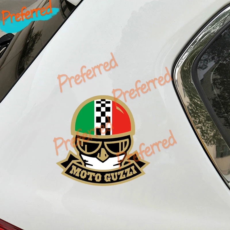 Moto guzzi pegatinas casco de pvc descontado alrededor de la imagen pegatina  casco tuning impresión pvc recortado 7 pcs. -  México