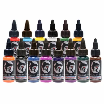 

14 Colors Permanent Makeup Pigment Tattoo Ink Kit Body Painting Micropigment Makeup Tattoo Ink Pigment Set 30ml / Bottle