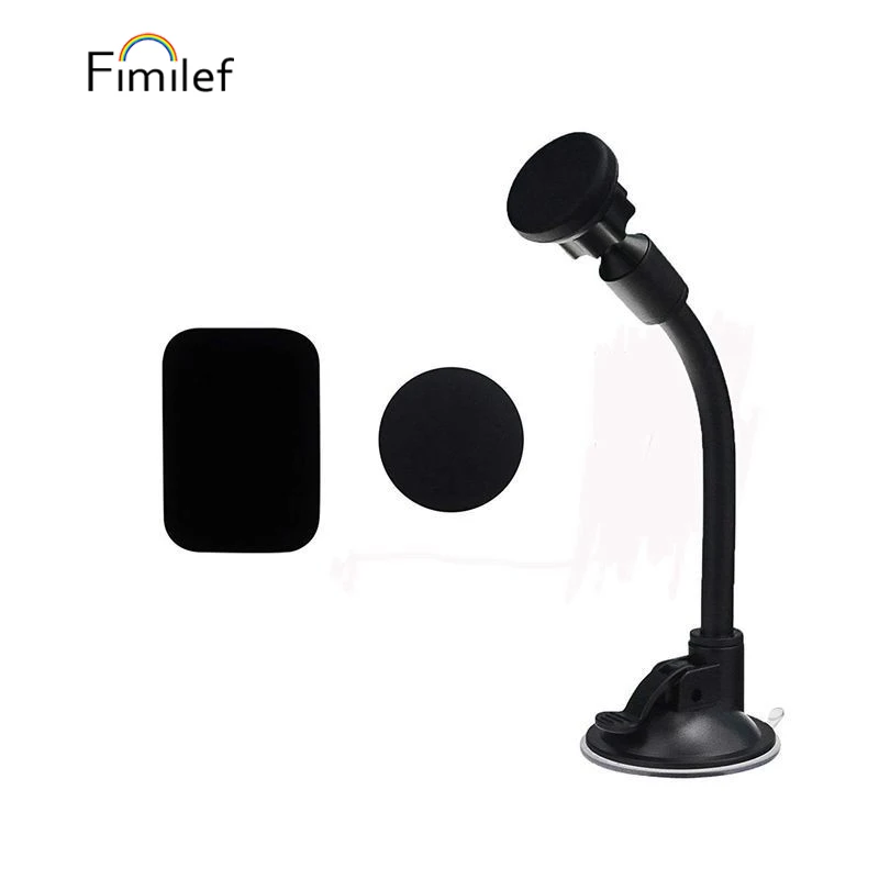 Fimilef, длинный кронштейн, универсальный магнитный держатель, лобовое стекло, приборная панель, держатель для сотового телефона, с мягкой прочной гусиной рукояткой для iphone 8 7