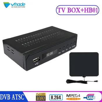 

Full HD Digital Terrestrial Antenna Signal TV receiver Tuner DVB-ATSC support 1080P Set Top BOX+TV Antenna Terrestrial Receiver