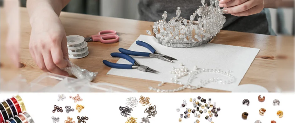 100-500pcs/lot Gold  Copper Ball Crimp End Beads Dia 2 2.5 3 mm Stopper Spacer Beads For Diy Jewelry Making Findings Supplies
