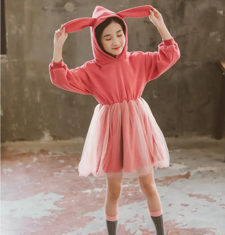 9.11th для девочек милое платье с воланом внизу покроя чистый цвет, для отдыха газовое платье Детские платья возраст От 4 до 14 лет Детская одежда розничная