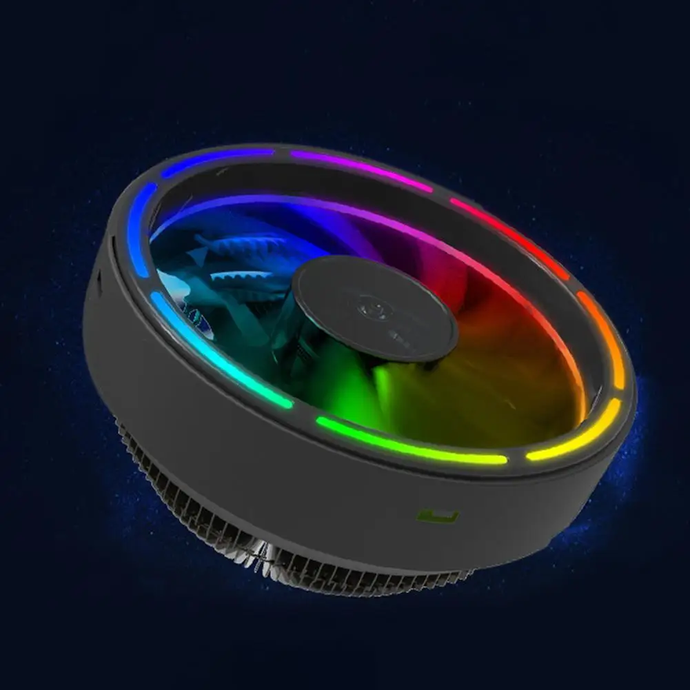 BEESCLOVER светодиодный бесшумный 3 Pin красочный RGB меняющий компьютер cpu вентилятор охлаждения кулер радиатор вентилятор охлаждения