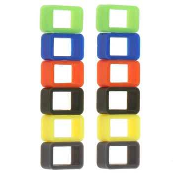 

12 Pieces Bright Color Silicone Rubber Replacement Watch Band/Strap Loop in Different Size 10mm-22mm