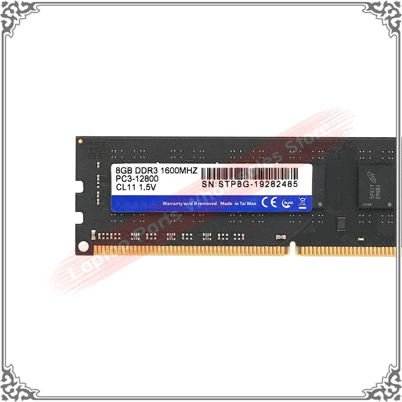 Память ram 8GB DDR3 1600MHZ PC3-12800 CL11 1,5 V STP8G-19282485 ddr 3 PC ram 8GB память для рабочего стола