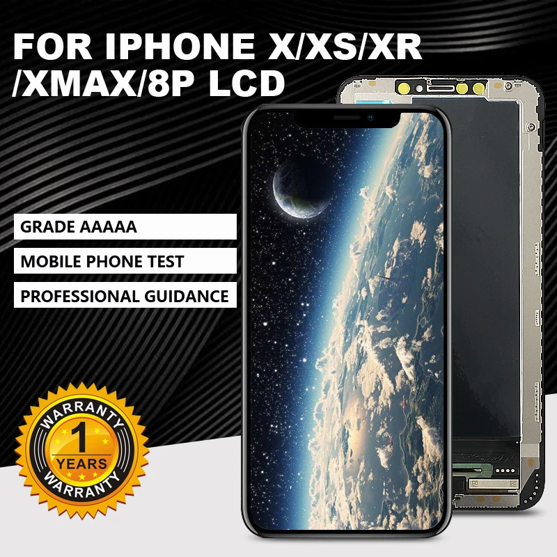 GradeAAAAA для iPhone X XR XS Xsmax 8PLCD дисплей тонкопленочных транзисторах на тонкоплёночных