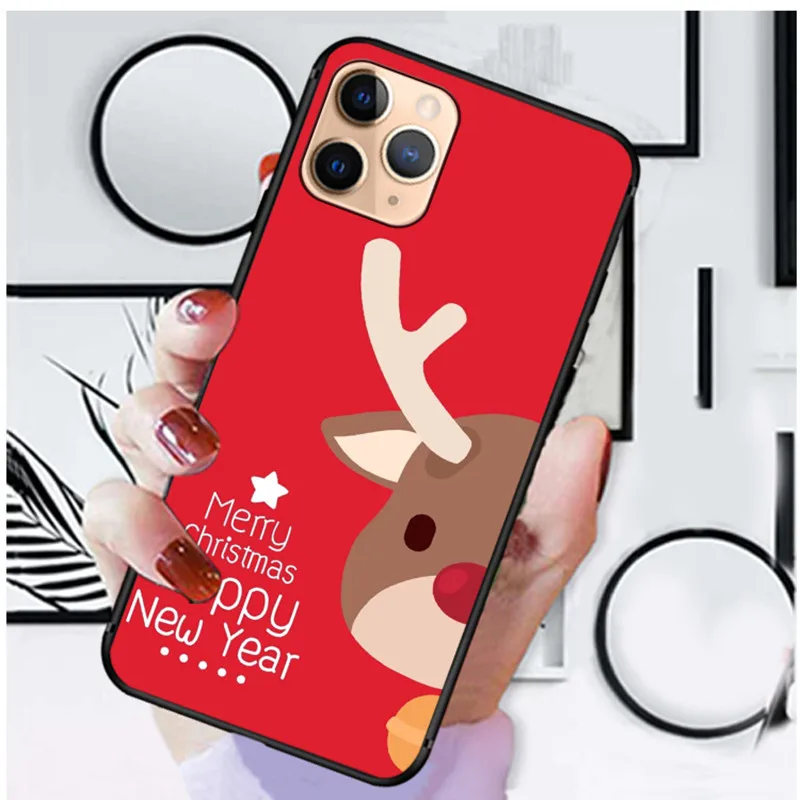 4 Счастливого Рождества чехол для iPhone 11 pro x xr xs max чехол Чехол для iPhone 5 5S SE 6 6s 7 8 plus силиконовый мягкий ТПУ чехол s - Цвет: 4