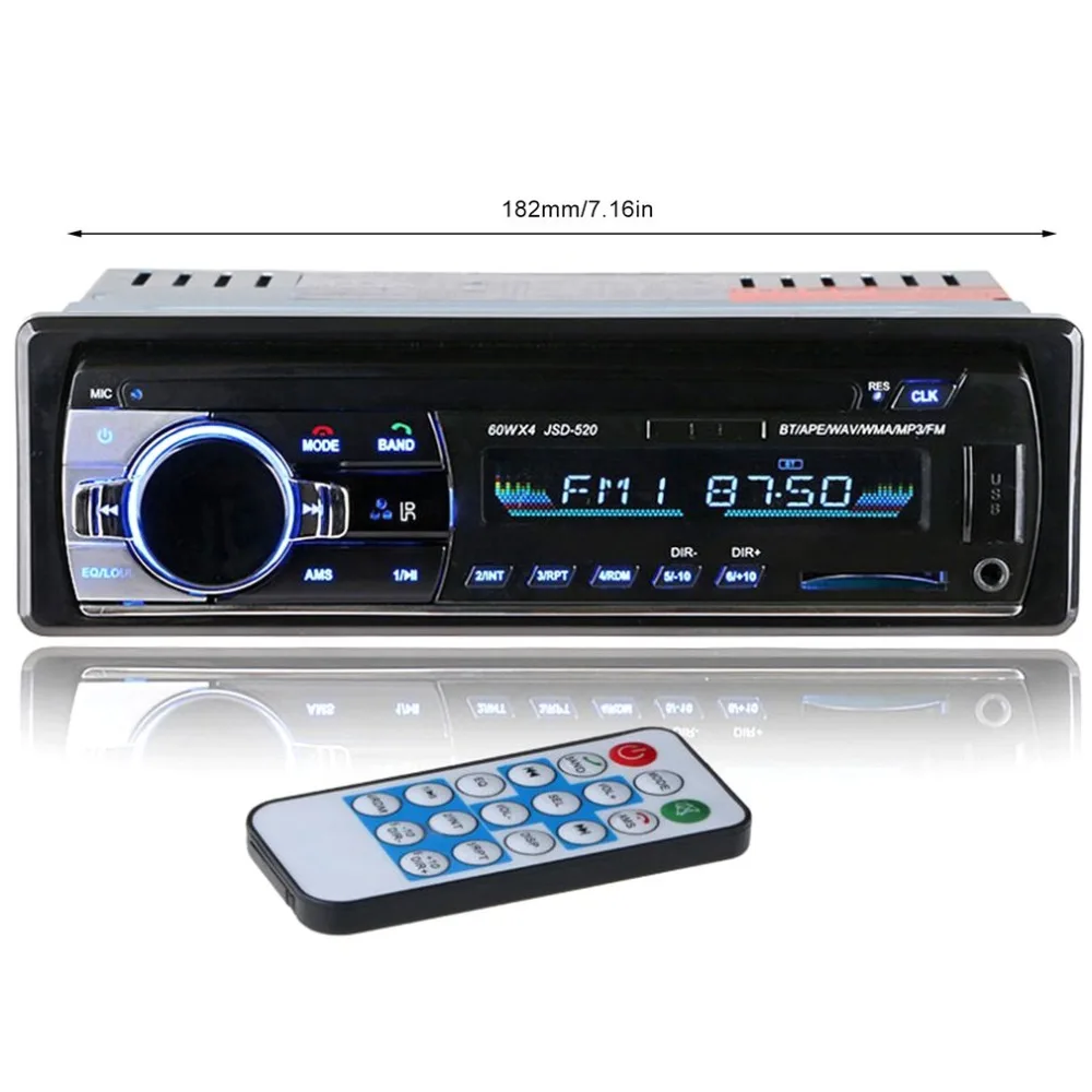 Jsd-520 Автомобильный Mp3 автомобильный беспроводной плеер карта радио аудио и видео звук Mp3 автомобильный аудио и видео плеер аудио