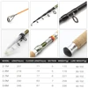 2.1m-3.6m Telescopic Fishing Rod carbon wooden handle Spinning Rod Extra heavy carp fishing pole sea Tackle baitcasting rod ► Photo 3/6