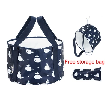 

Collapsible Basin Leak-proof Lightweight Portable Wash Basin with Carry Bag for Camping Travel Washing Fishing