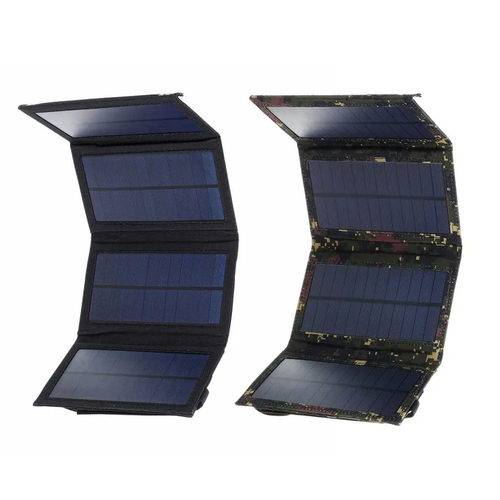 Открытый портативный складной водонепроницаемый Солнечная Панель зарядное устройство мобильный внешний аккумулятор 10000 мАч для мобильного телефона батарея двойной USB порт