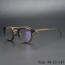 Ограниченная серия, винтажные очки, оправа из чистого титана, ультралегкие, 543, классические квадратные очки для женщин и мужчин, унисекс
