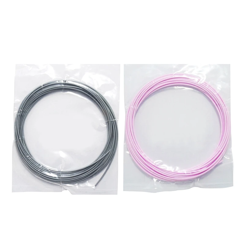 

2 Pcs 5M Pcl 1.75Mm Filament Low Temperature 3D Printing Pen Supplies for 3D Printer/3D Printer Pen (Silver & Pink)