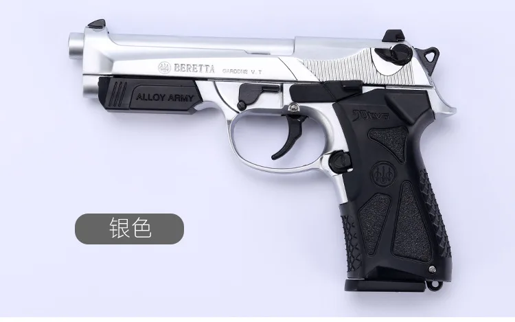 1: 2,05 сплав jun mo M92a1 бросок Чехол Beretta 90two модель пистолеты детская игрушка непригодная для использования
