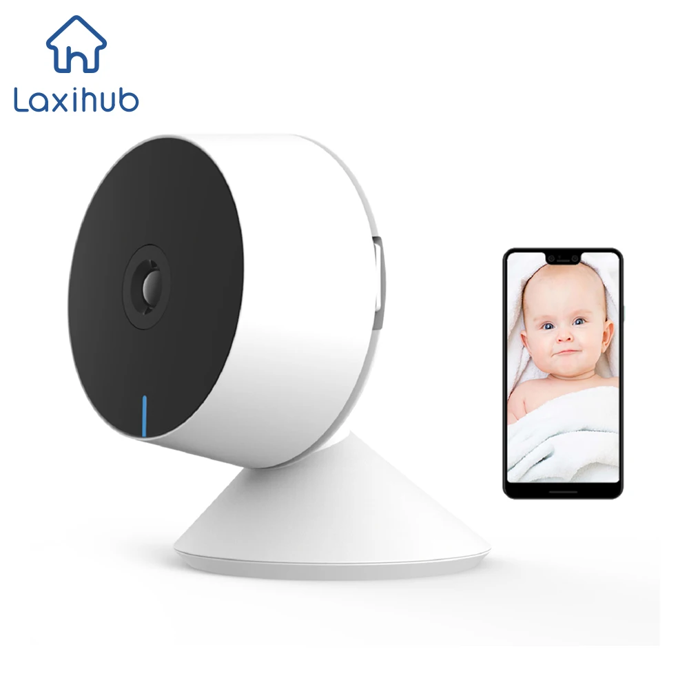 WiFi Camera 1080P Full HD 32G SD Card Motion Detection Two-Way Audio & Night Vision Smart Home Cameras Work with Alexa Google