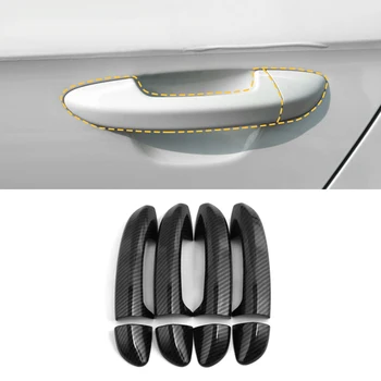 

Car Accessories ABS Carbon Gate Door Handle Trim Frame Sticker Cover Exterior Moulding for VW Volkswagen Passat B7 CC 2008-2017
