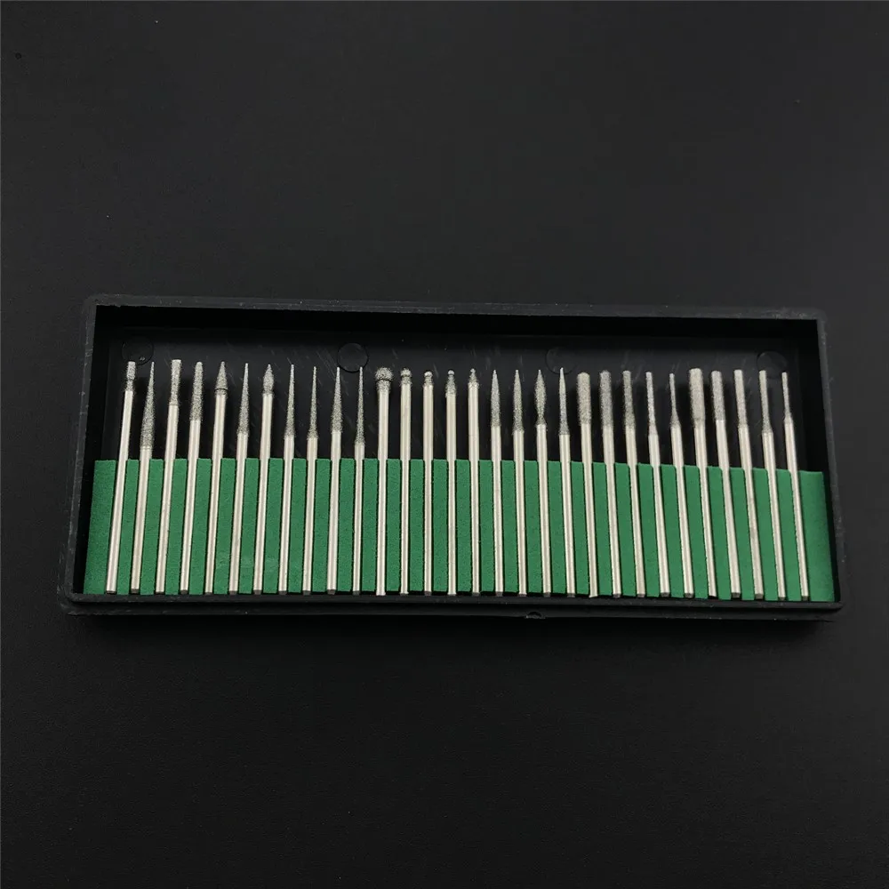 30pcs /box Dental Lab Equipment Diamond Burs Millers Tooth Drill