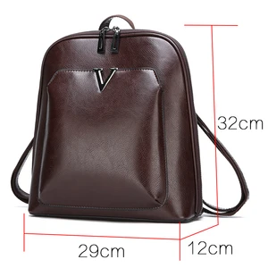 Image 3 - 2020 Women Vintage Backpack Leather Luxurious Women Backpack Large Capacity School Bag For Girls Leisure Shoulder Bags For Women