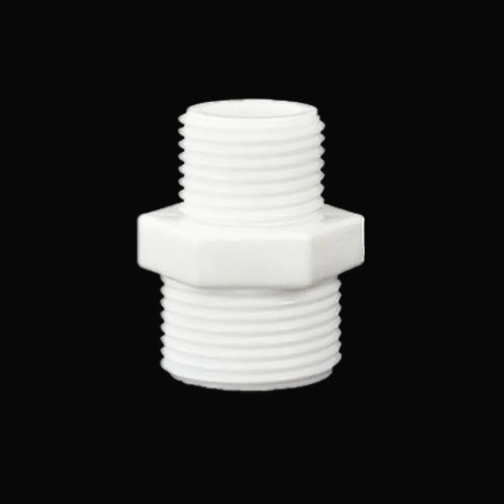 

Plastic Tube Pneumatic Fitting 1/8" 1/4" 3/8" 1/2" 3/4" 1" BSP Male X Male Change Hex Nipple Pipe Connector Adapter Coupler