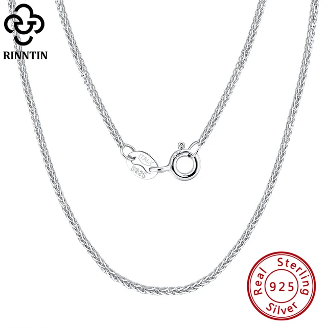925 Sterling Silver Cable Chain Necklace (1.2 mm, 40 inch) 