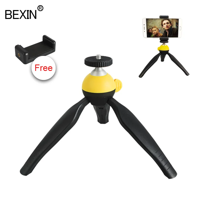 Портативный Настольный мини штатив BEXIN MS05 подставка с зажимом для телефона