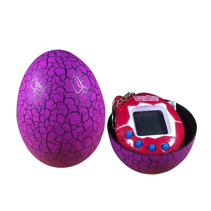 90s ностальгические 49 животных в одном виртуальном кибер для домашних животных игрушки Смешные тамагочи с яйцом - Цвет: Purple