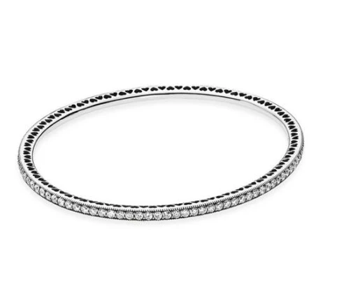 925 пробы серебряный браслет Древо жизни с кристаллом скользящий браслет подходит для женщин шарик шарм Diy ювелирные изделия